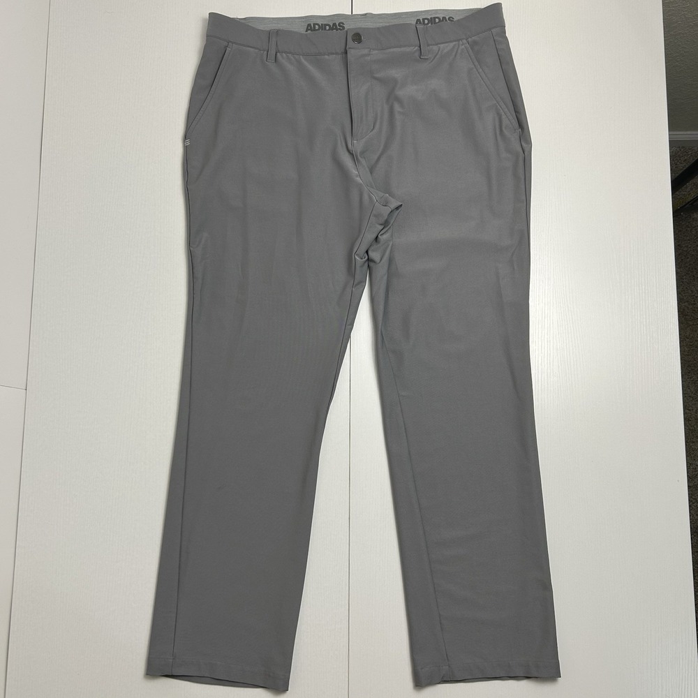 Adidas Golf Pants 38x30 Ultimate365 Classic Mens Climalite Performance Gray
